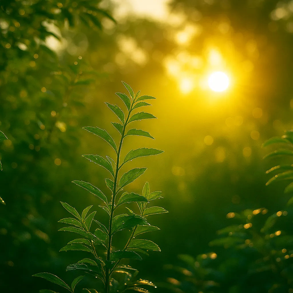 Jubenu Mission (grüne Pflanze im Sonnenlicht)
