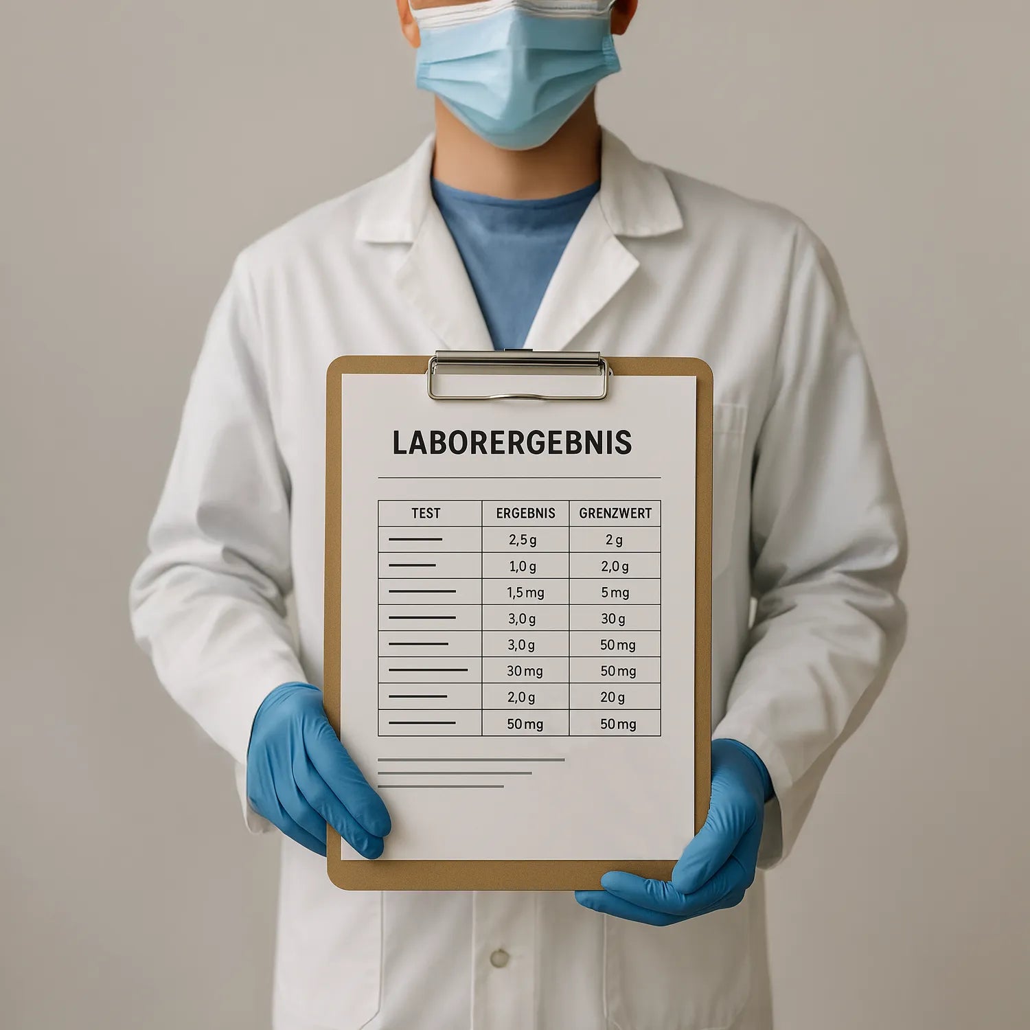 Laborergebnis Symbolbild