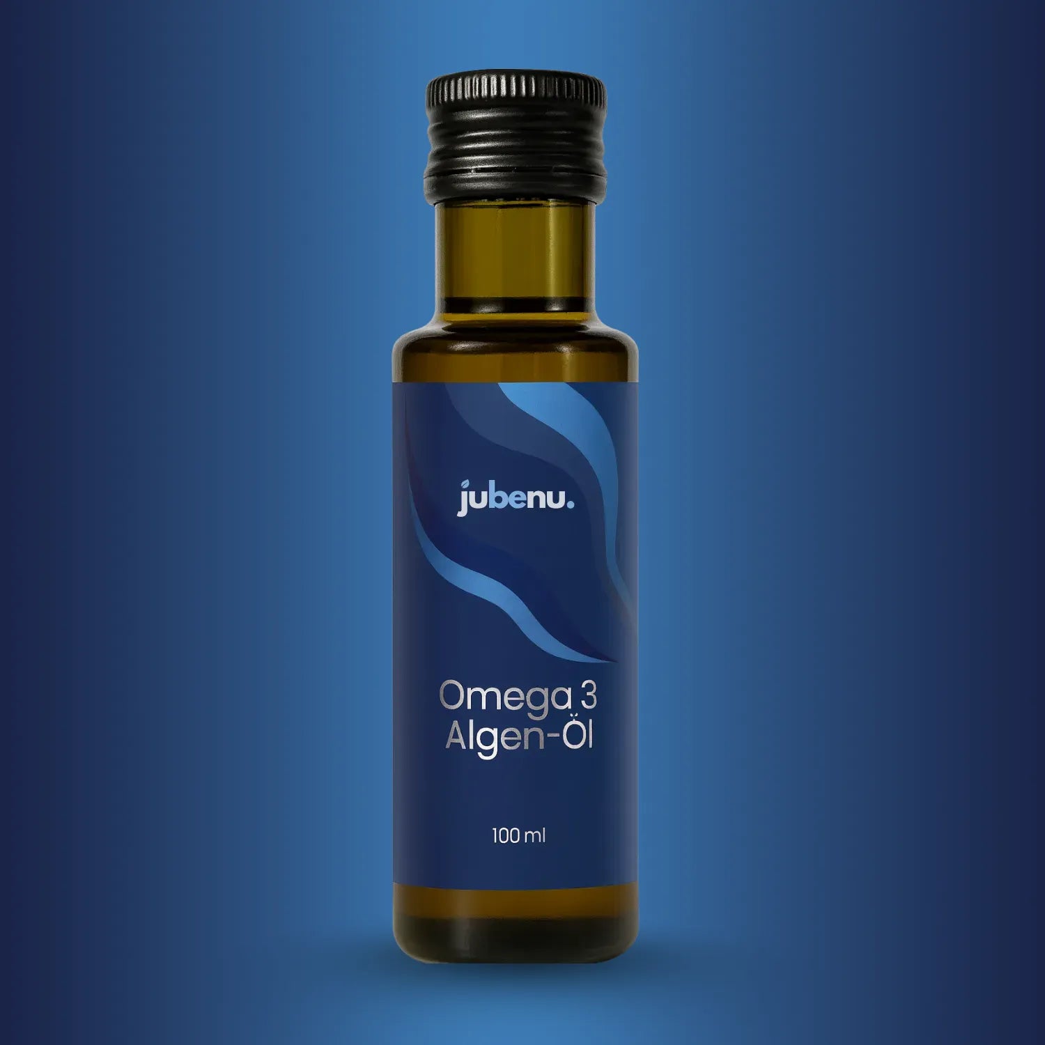 Mockup Omega 3 blauer Hintergrund